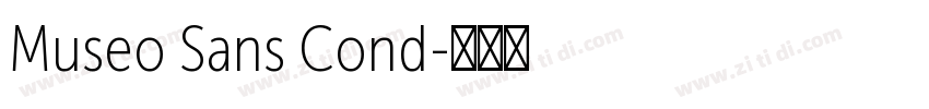 Museo Sans Cond字体转换